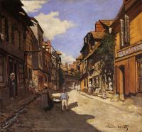 Monet, Claude Oscar - Le Rue de La Bavolle at Honfleur